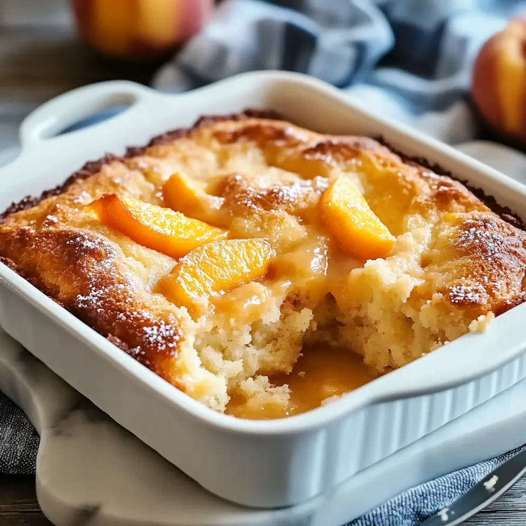 Indulgent Peach Dump Cake