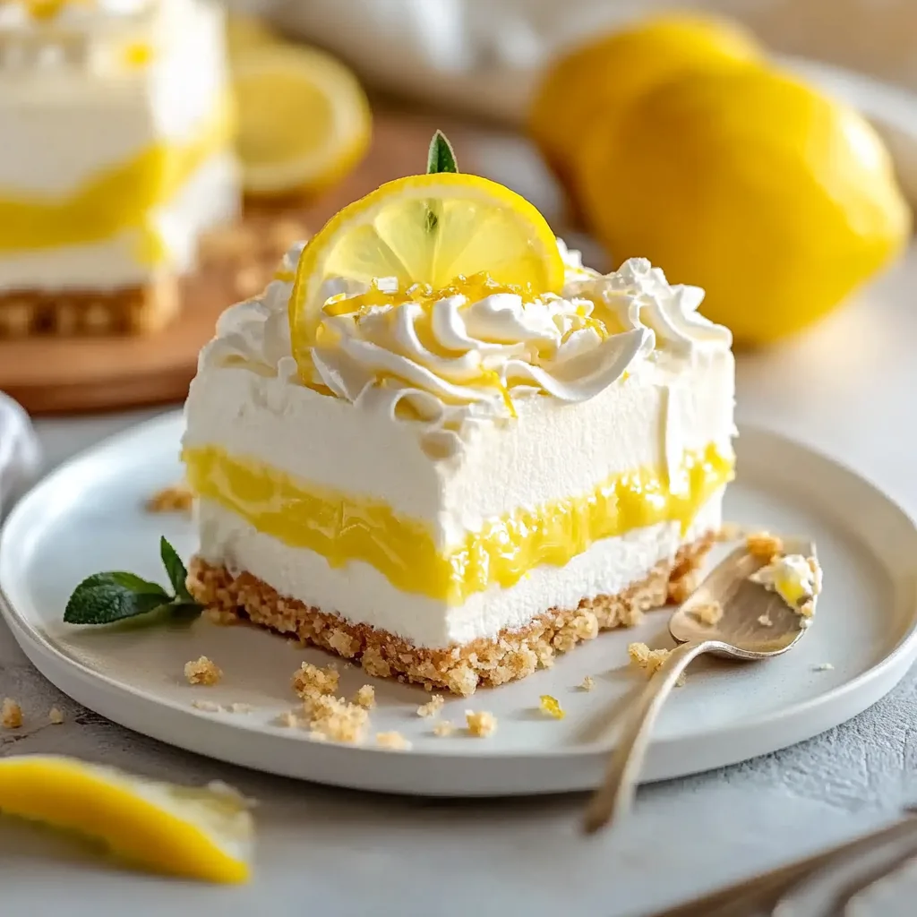 Lemon Icebox Dessert