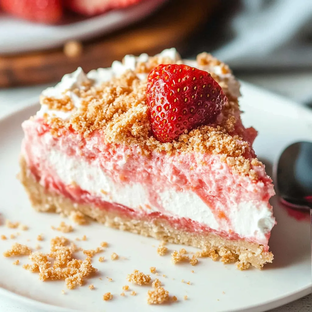 No-Bake Strawberry Crunch Cheesecake
