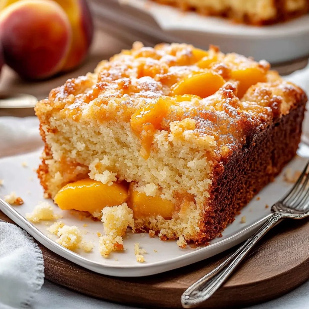 Peach Cobbler Pound Cake