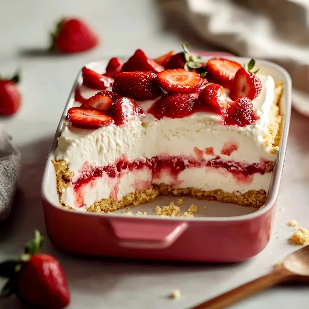 Strawberry Cream Cheese Icebox Cake