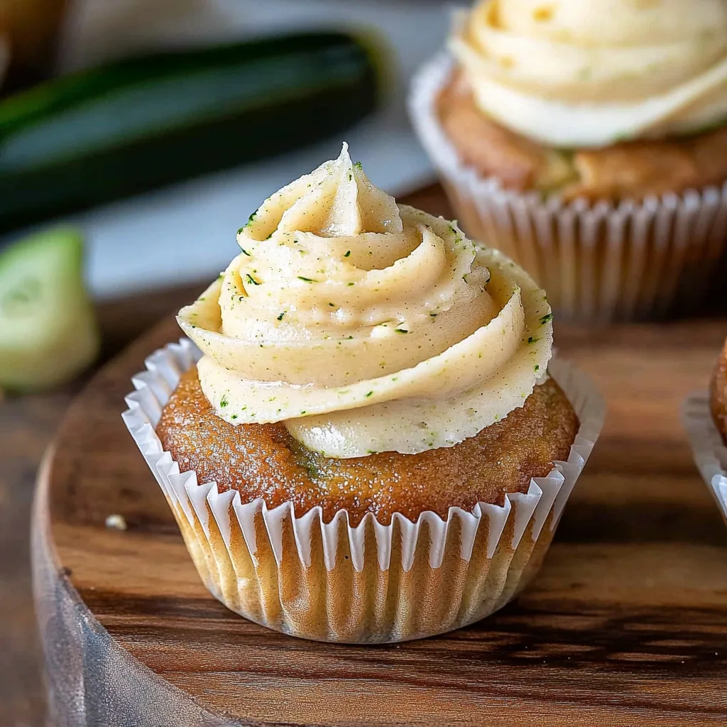 Zucchini Cupcakes with Cream Cheese Frosting