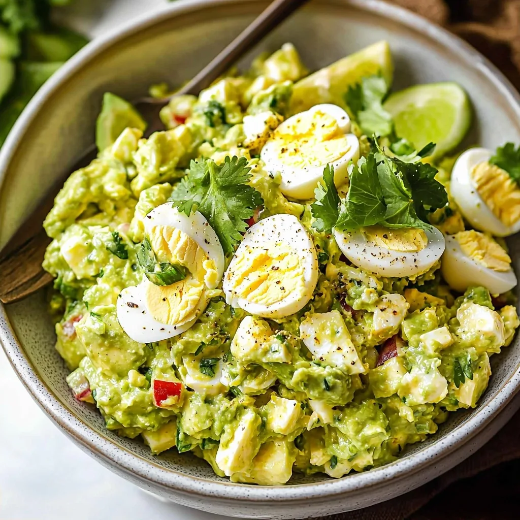 Creamy Avocado Egg Salad: A Healthy, Mayo-Free Delight