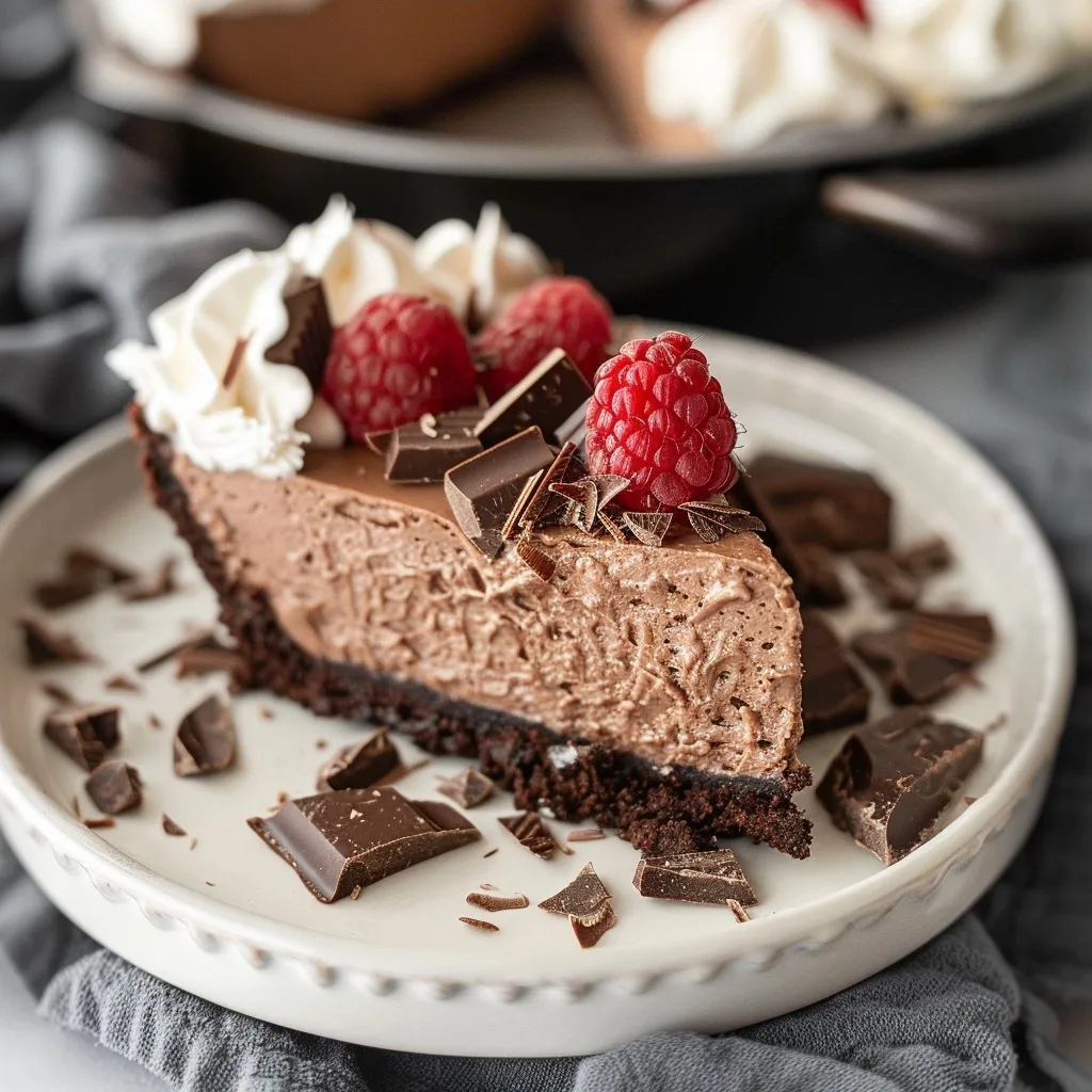 No Bake Chocolate Mousse Cheesecake