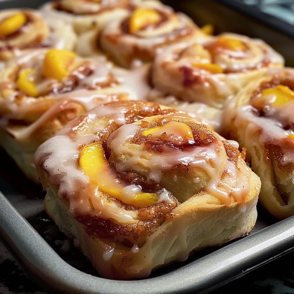 Peach Cobbler Cinnamon Rolls: A Sweet Delight Like No Other