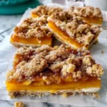 Sweet and Buttery Peach Bars with Cinnamon Streusel