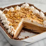 No-Bake Peanut Butter Chocolate Pretzel Pie
