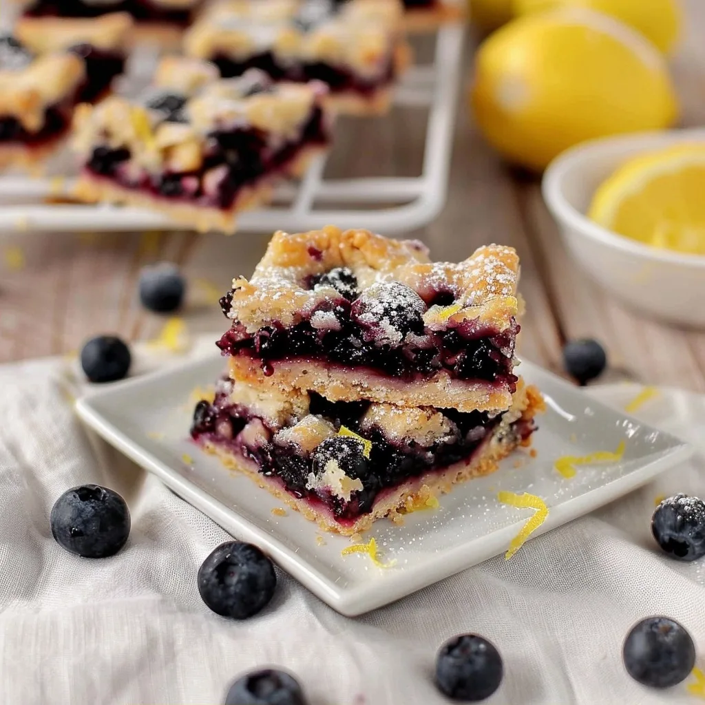 Gluten-Free Lemon Blueberry Bars: A Burst of Sunshine and Comfort
