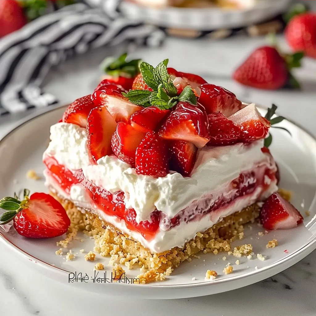 No-Bake Strawberry Lasagna Recipe: A Dreamy, Easy Dessert