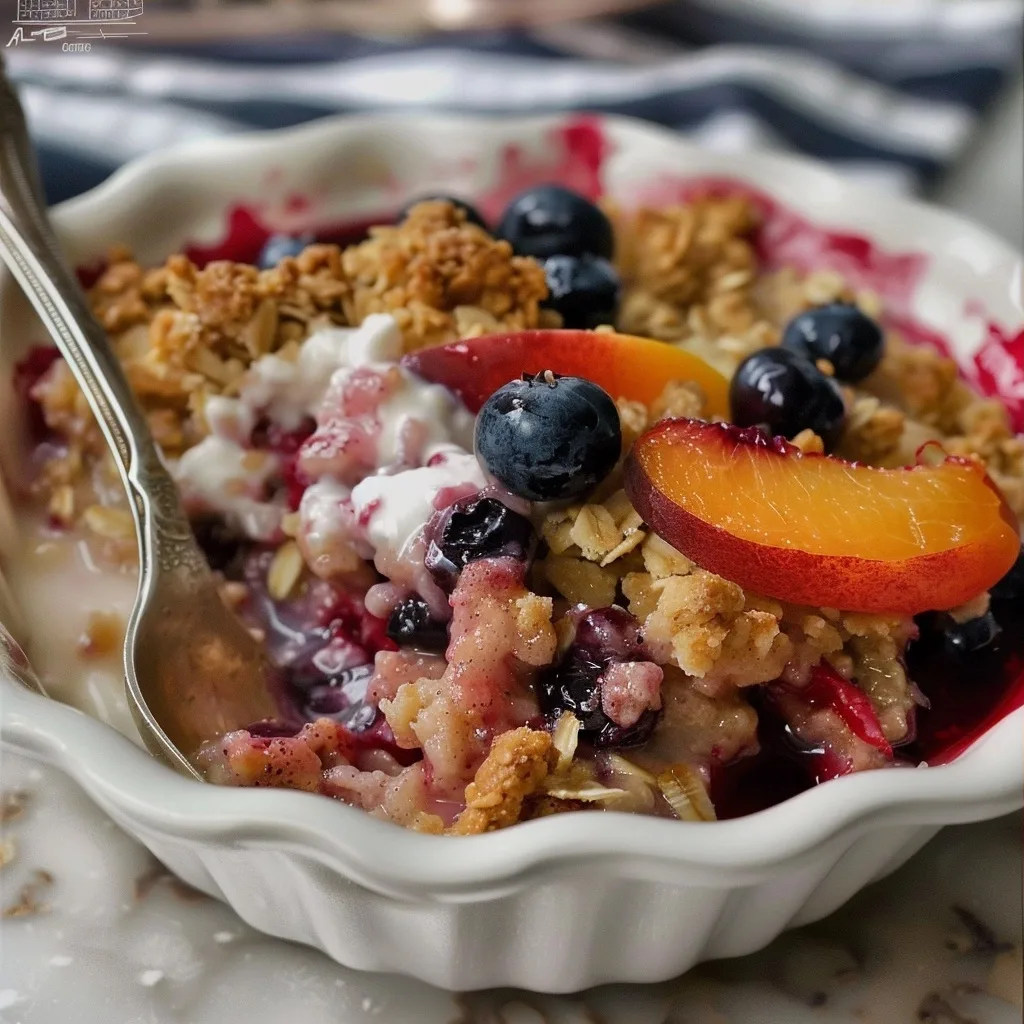 Blueberry Peach Crisp: A Taste of Summer Serenity