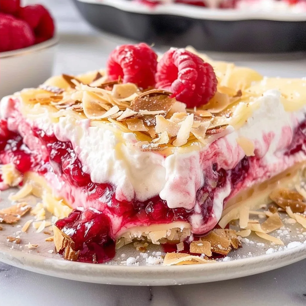 Raspberry Lasagna: A Sweet and Tangy No-Bake Dream