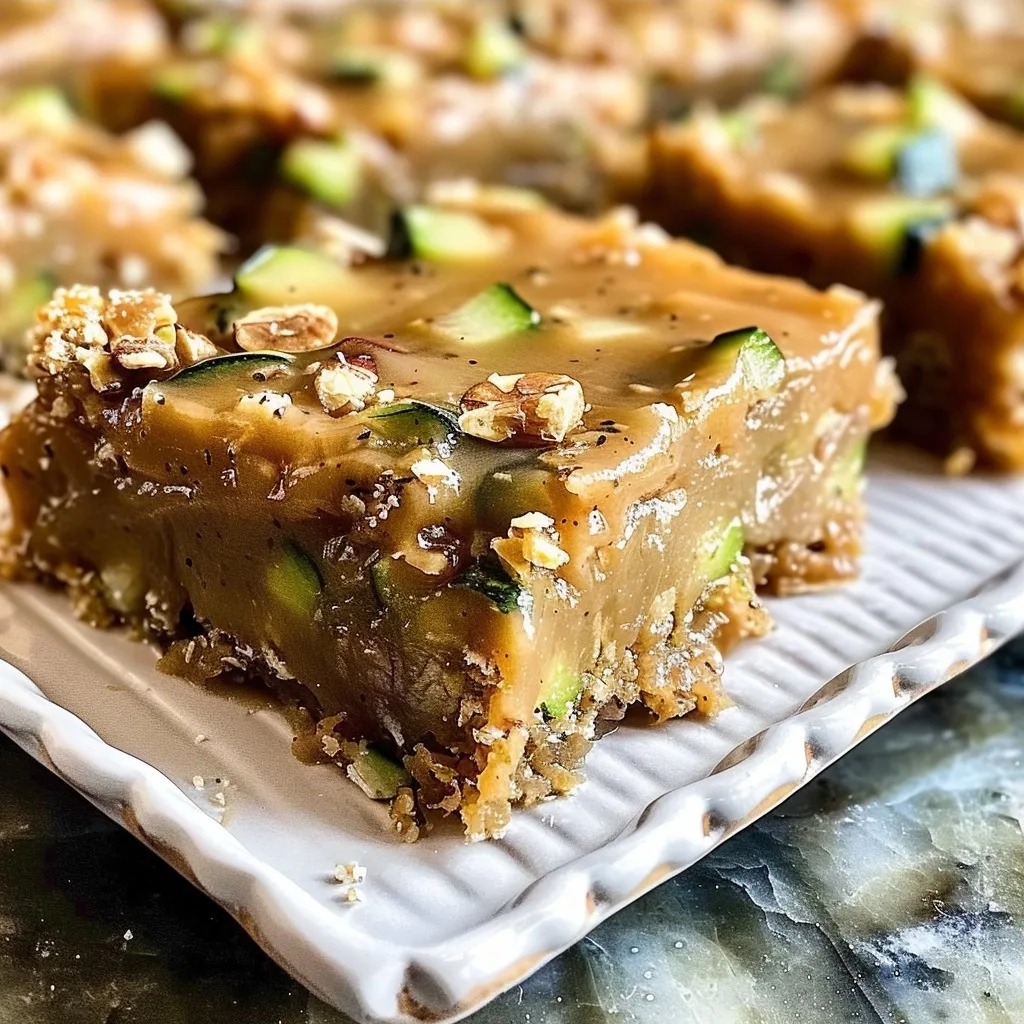 The Best Zucchini Bars with Caramel Frosting Recipe