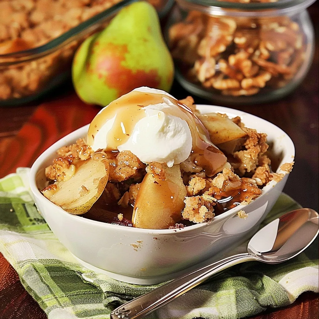 Fresh Pear and Walnut Crisp: A Hug in a Baking Dish