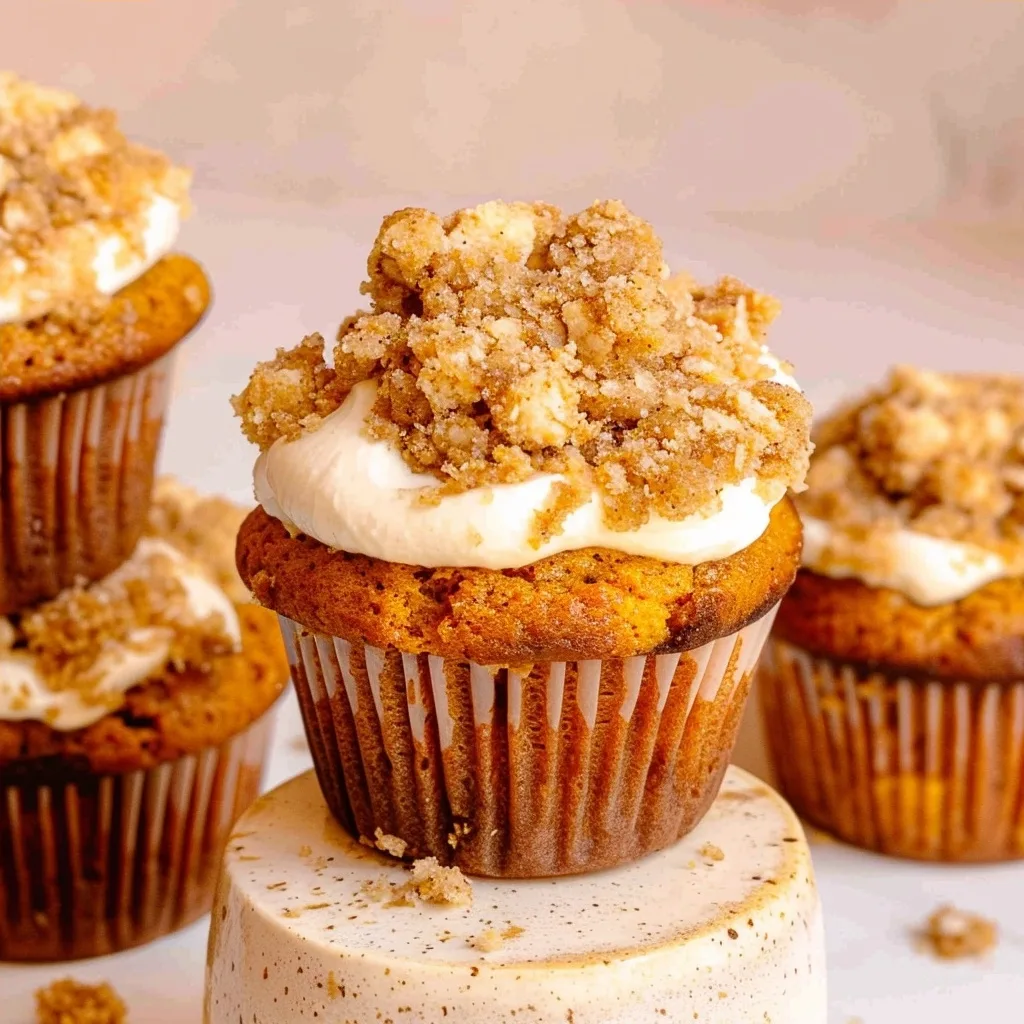 Easy Pumpkin Cheesecake Muffins with Streusel