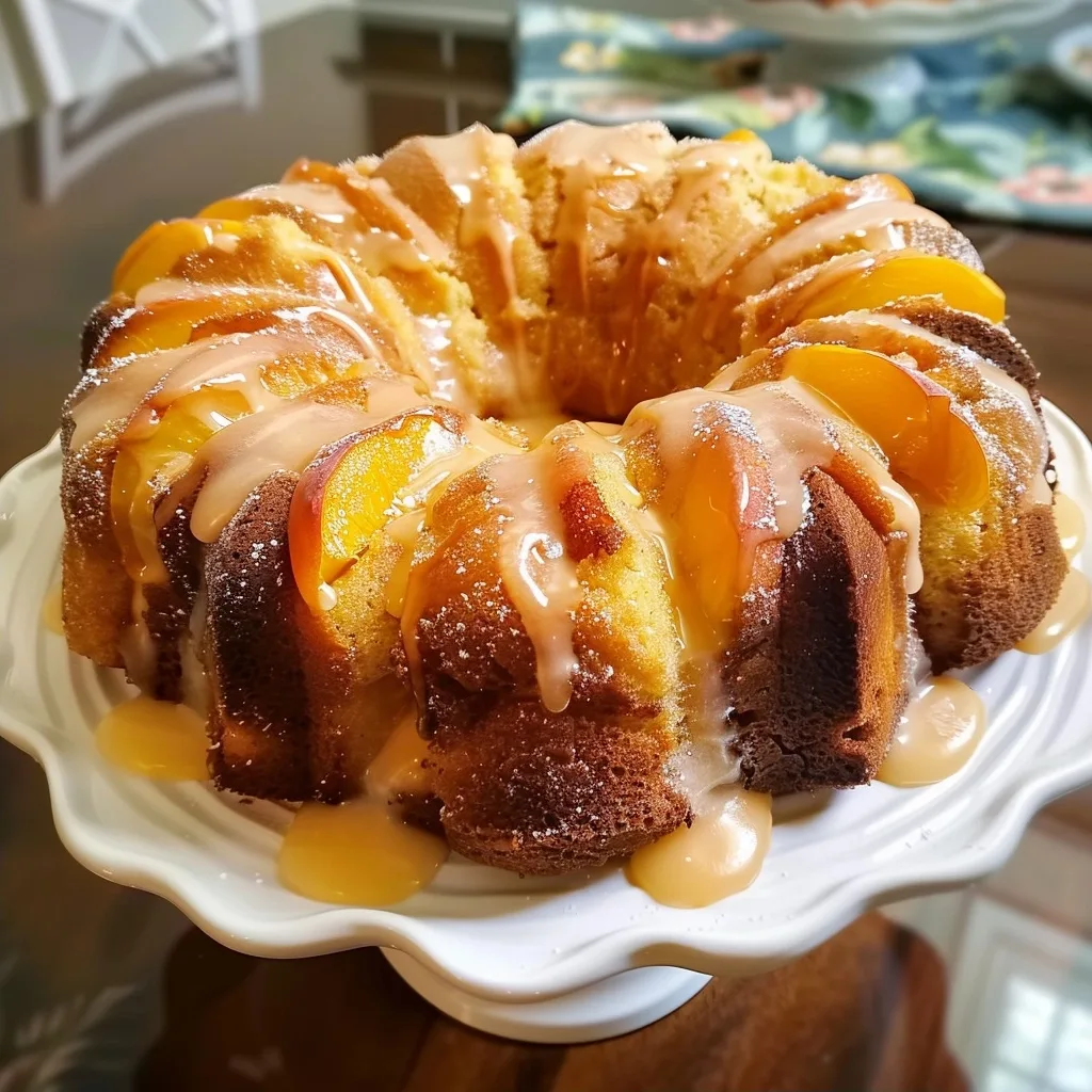 Easy Peach Cobbler Pound Cake