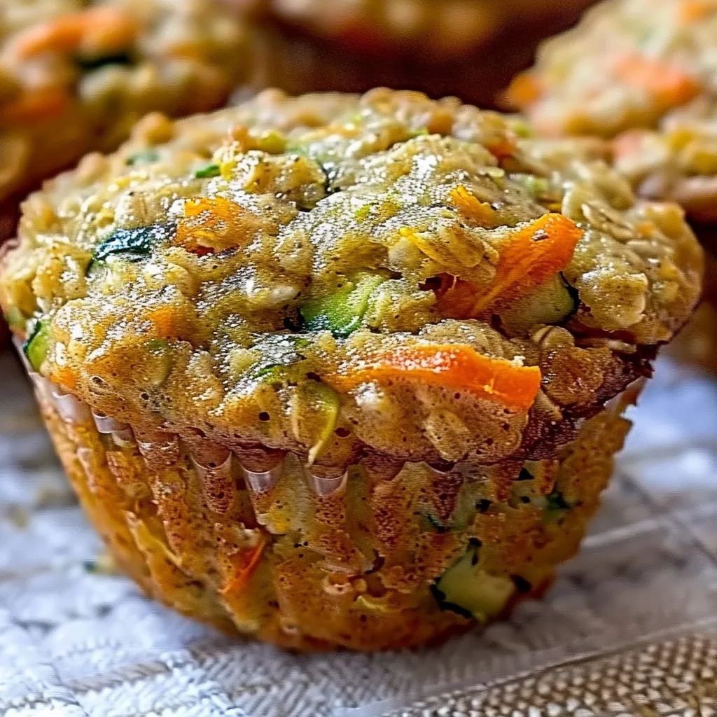 Zucchini Carrot Oatmeal Muffins: Wholesome Homemade Goodness