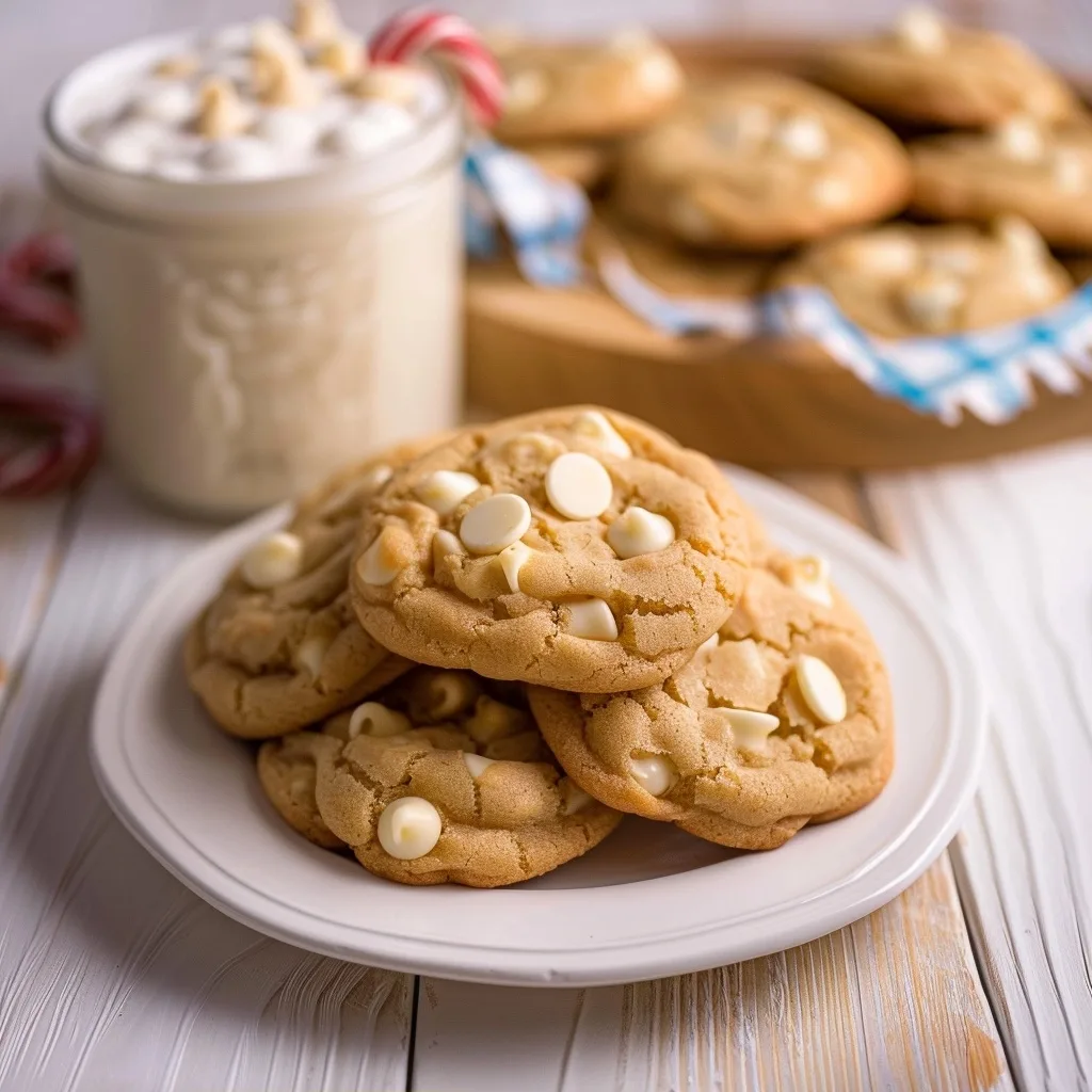 Eggnog White Chocolate Chip Cookies