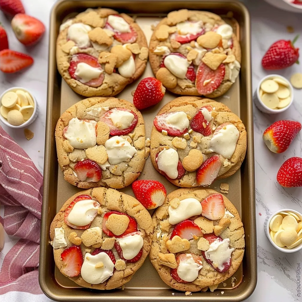 Strawberry Cheesecake Cookies