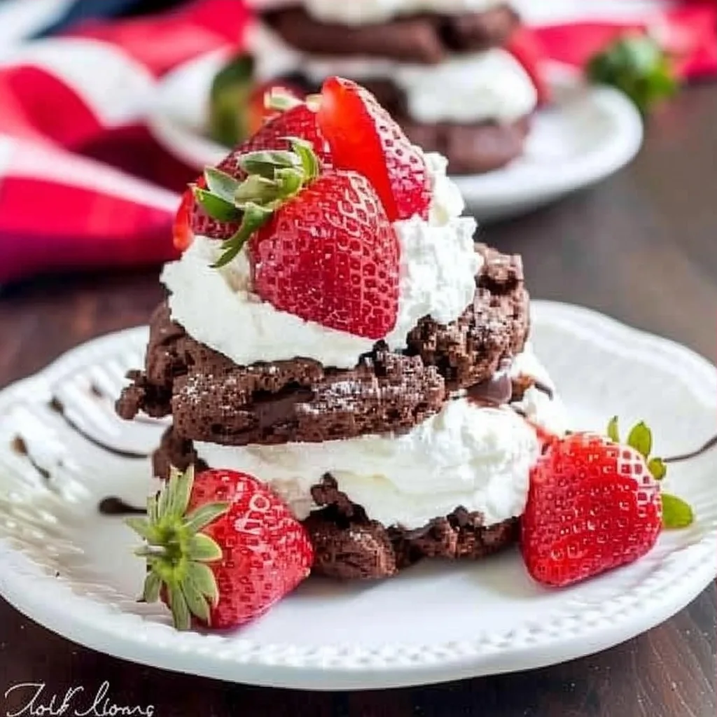 Irresistible Chocolate Strawberry Shortcakes