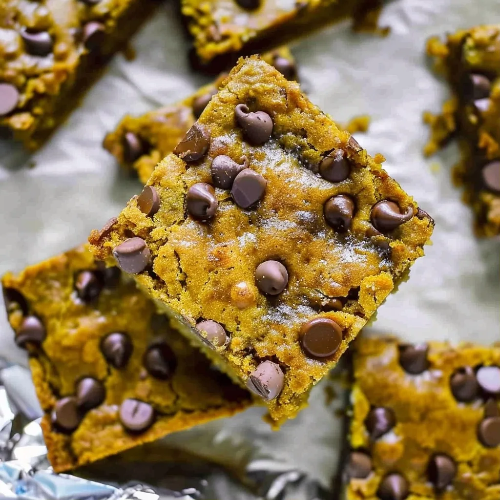 Sheet Pan Pumpkin Chocolate Chip Cookie Bars: A Taste of Autumn Comfort