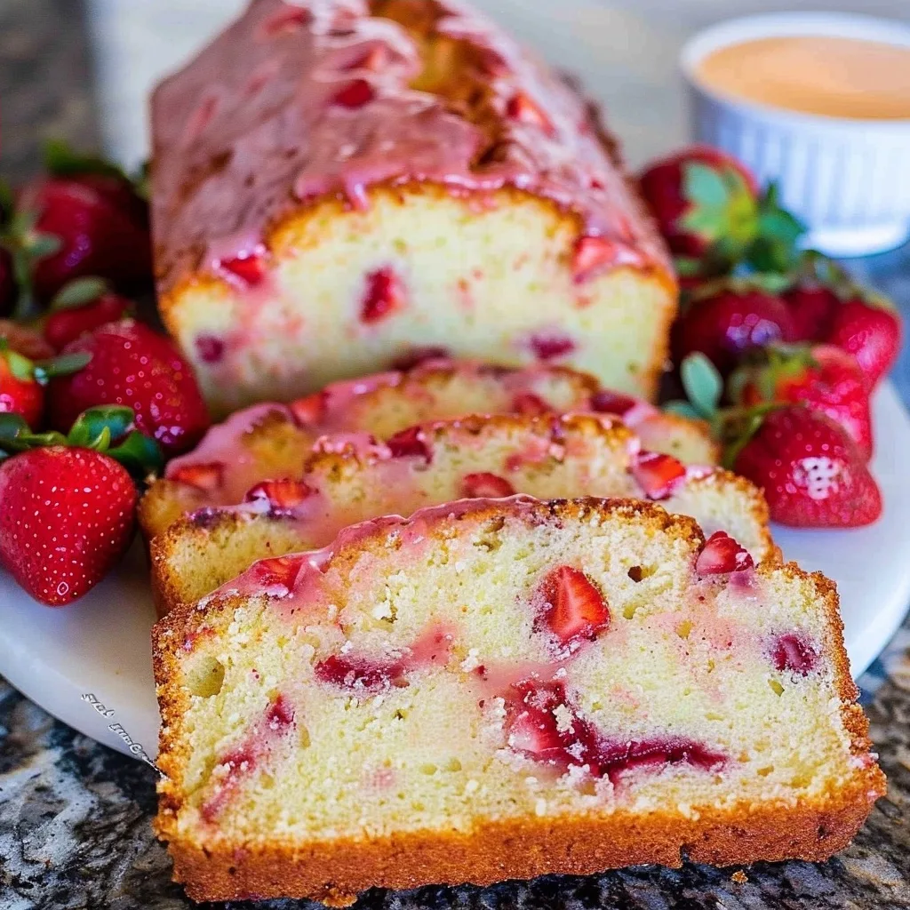 The Most Delicious Strawberry Pound Cake Recipe