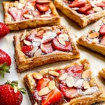 Strawberry ‘Almond Croissant’ Puff Pastry Tarts