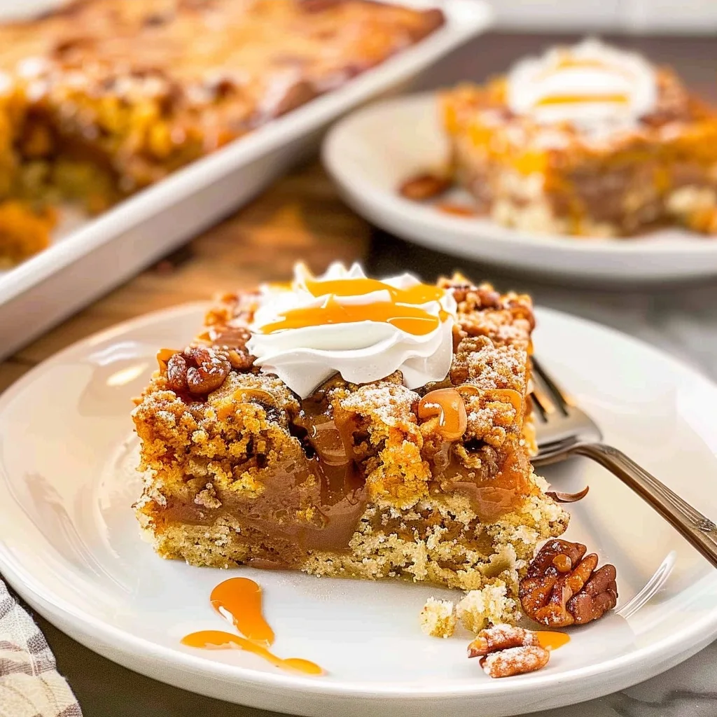 The Easiest Pumpkin Dump Cake Recipe
