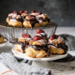 Chocolate Covered Strawberry Cream Puffs