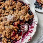 Apple and Blueberry Crumble