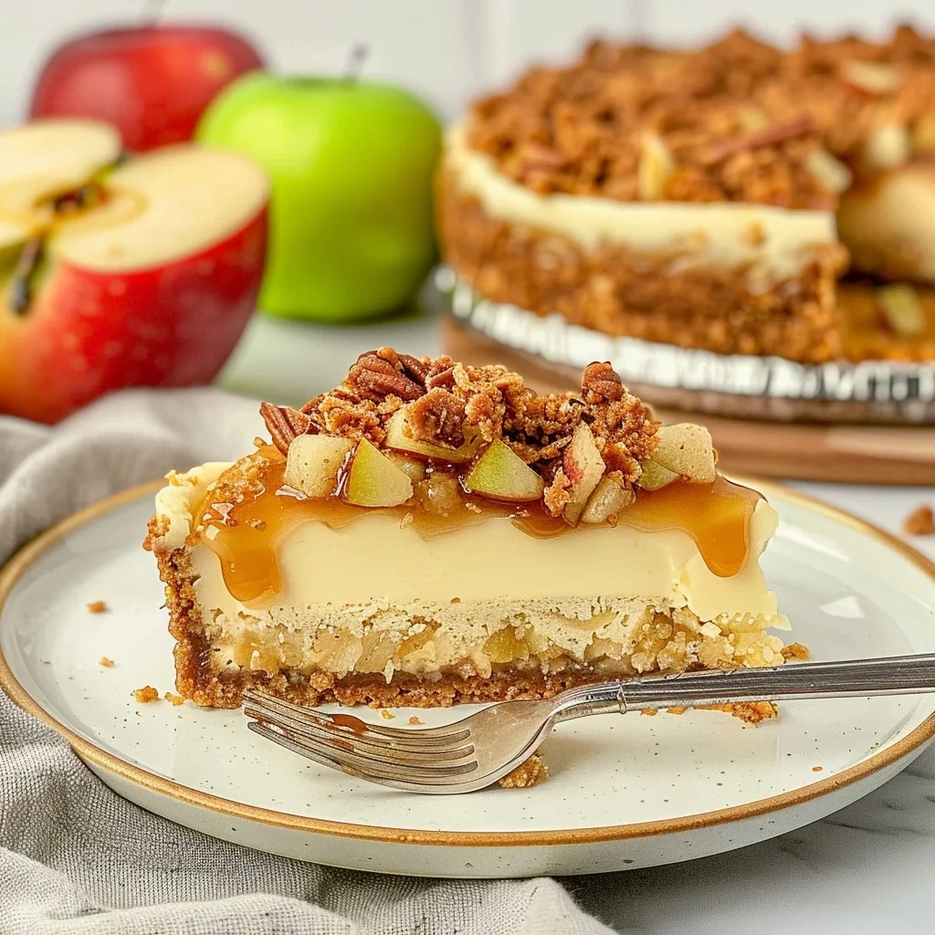 Apple Crumble Cheesecake