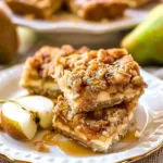Pear Cheesecake Bars
