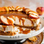 No Bake Caramel Apple Cheesecake