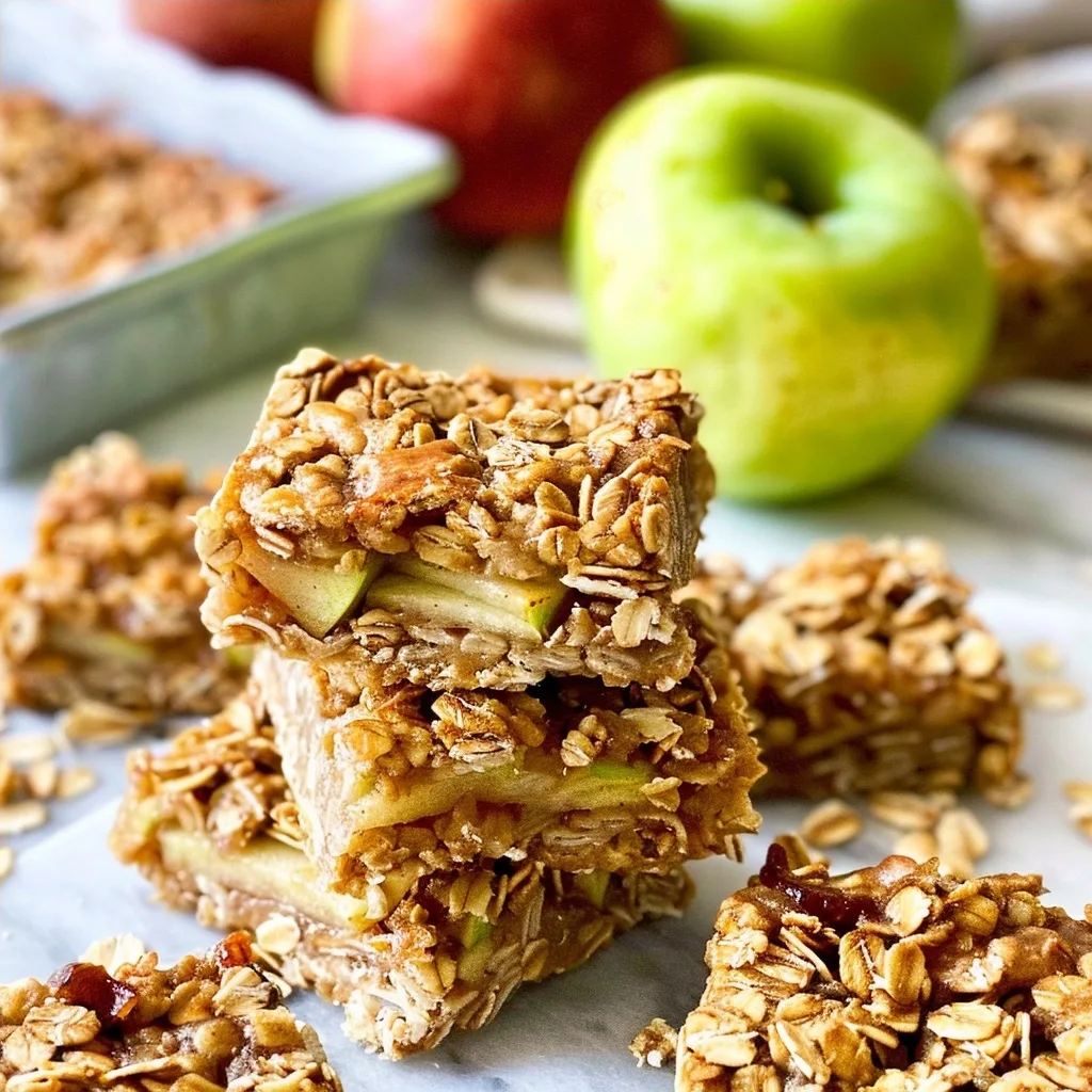 Easy Healthy Apple Oatmeal Bars Recipe