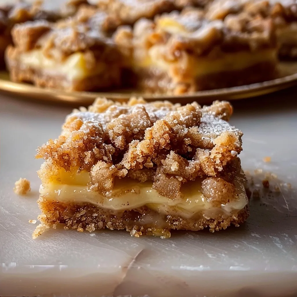 Heavenly Pear Crumble Bars