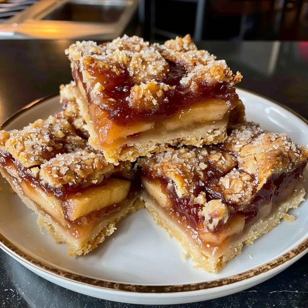 Chewy Apple Pie Bars Recipe