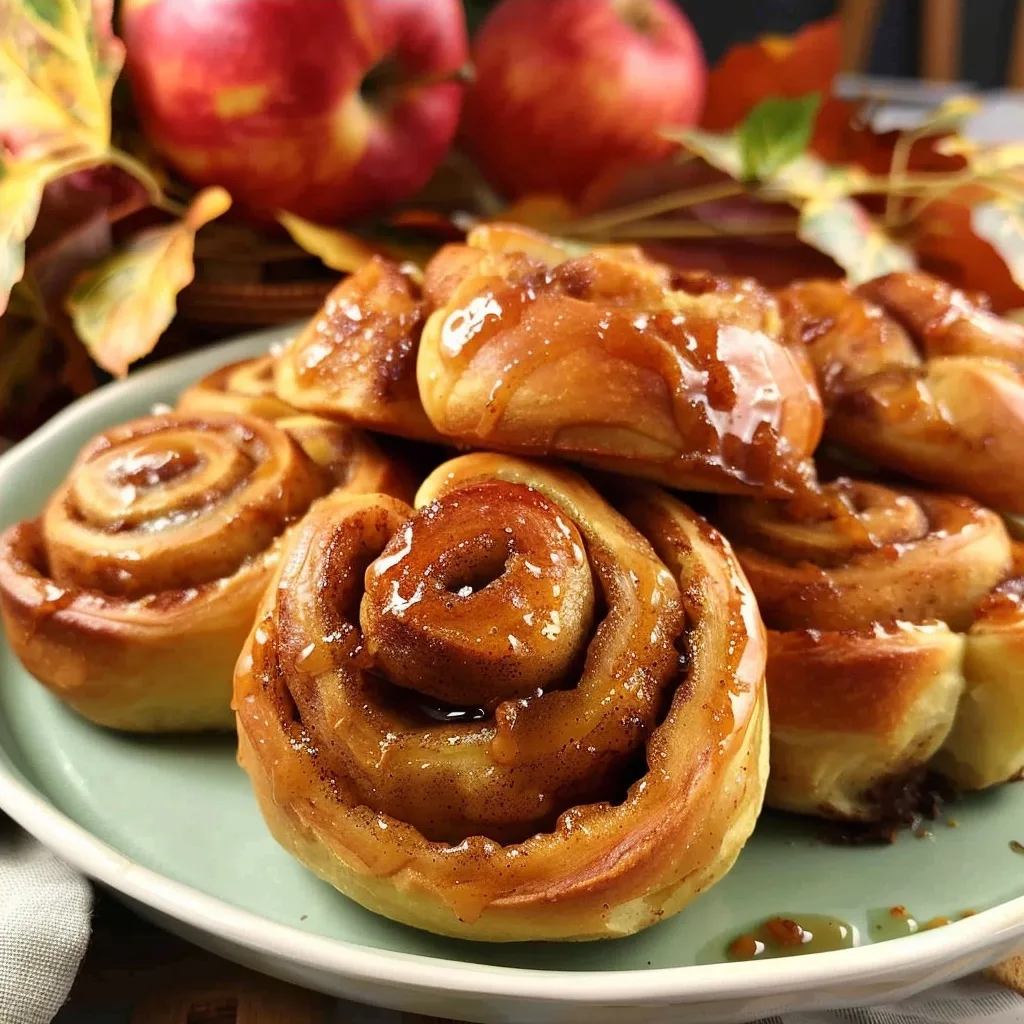 Brioche Cinnamon Rolls with Apples