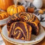 Pumpkin Marble Cake (vegan)
