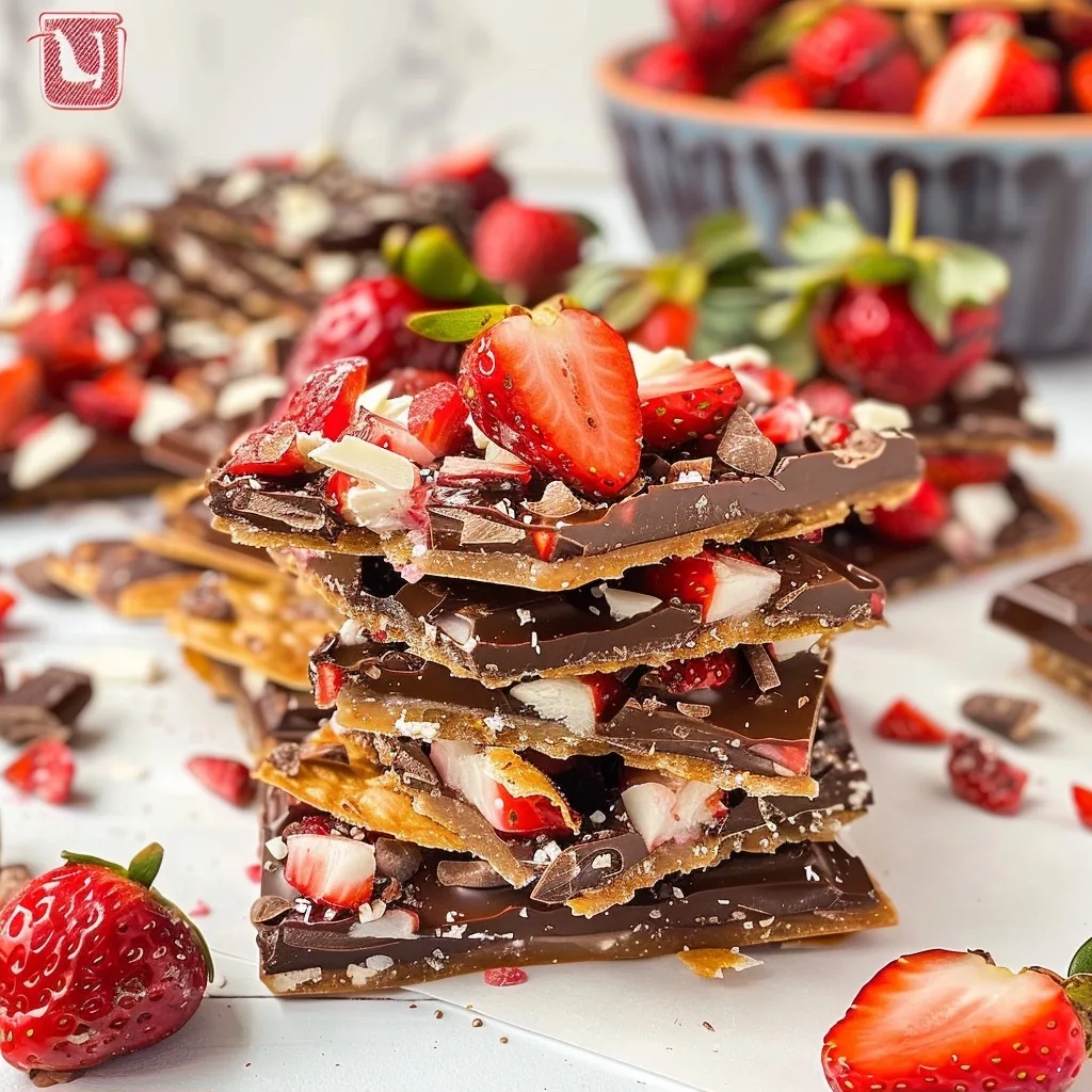 Chocolate Covered Strawberry Bark