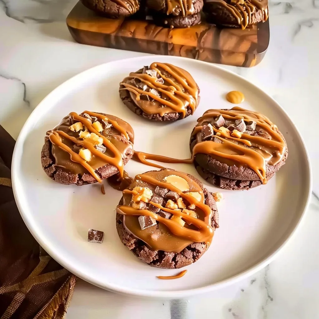 Chocolate-Caramel Cookies