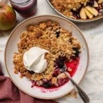 Spiced Pear Berry Crumble