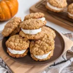 Pumpkin Oatmeal Sandwich Cookies