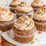 Pumpkin Cupcakes with Maple and Toffee Frosting