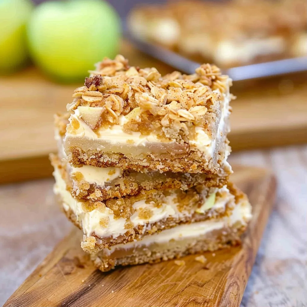 Apple Crisp Cream Cheese Bars