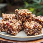 Chocolate Cranberry Rice Crispy Squares