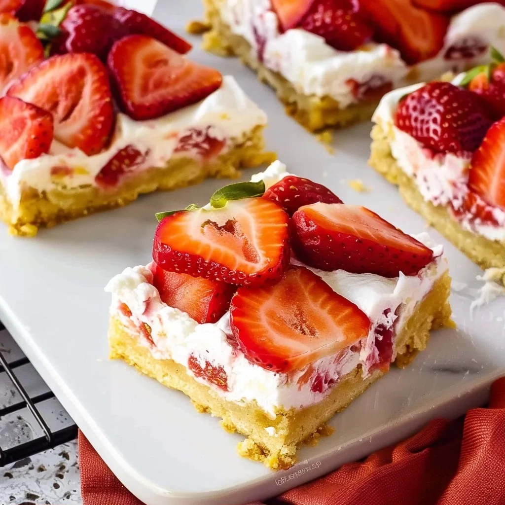 The Best Strawberry Shortcake Bars