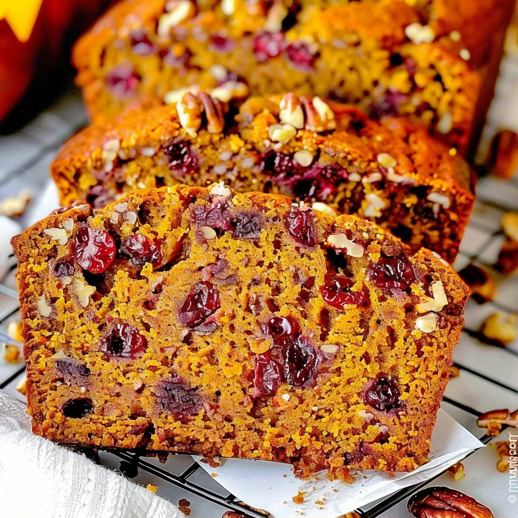 Cranberry Pecan Pumpkin Bread