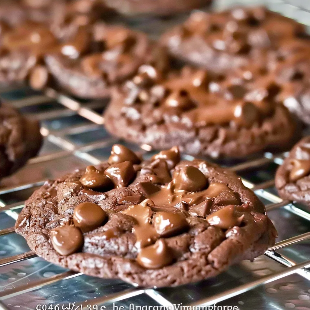 Chocolate Cake Mix Twix Cookies