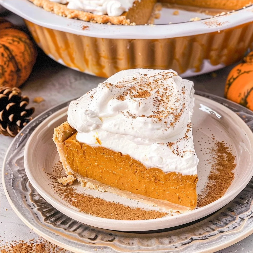 Easy No Bake Pumpkin Pie