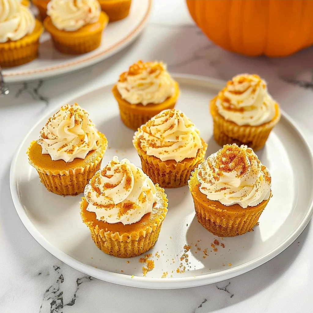 The BEST Mini Pumpkin Cheesecakes