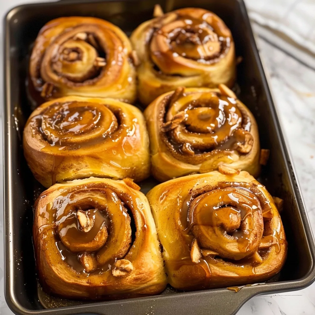Caramel Apple Cinnamon Rolls